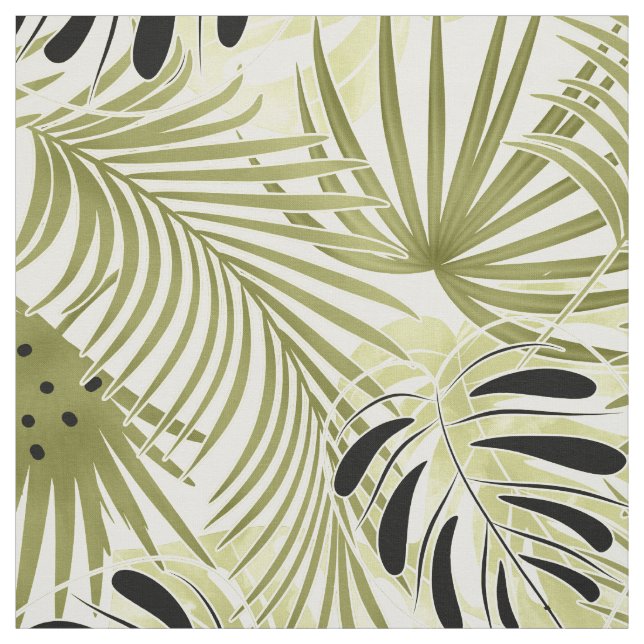 Palmblätter, tropisch, botanisch stoff (Muster)