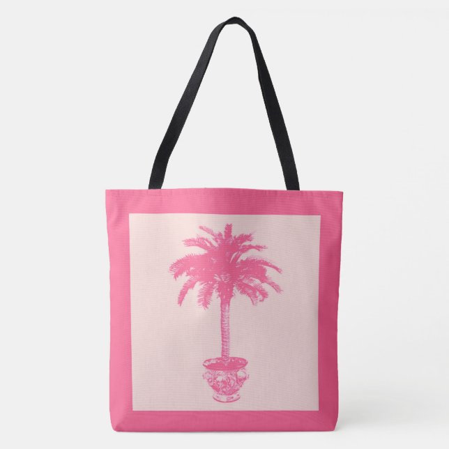 Palmblätterbaum - Farbtöne von Korallenrosa (Vorderseite)