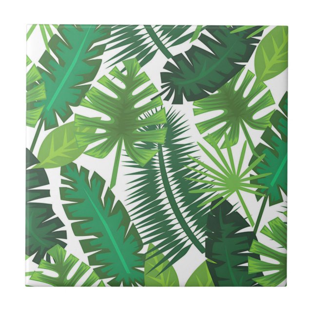 Palmblätterfliesen Fliese (Vorderseite)