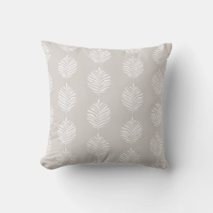 Palmblätterpappel Weiß Sand Kissen