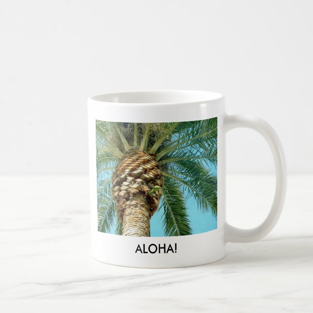 Palme, ALOHA! - Tasse (Rechts)
