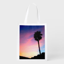 Palme am Sonnenuntergang
