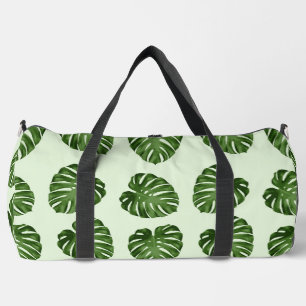Palme-Blätter, Grüne Blätter, tropisches Muster Duffle Bag