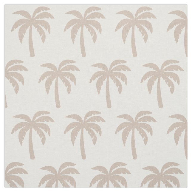 Palme-Gewebe TANs beige Stoff (Muster)