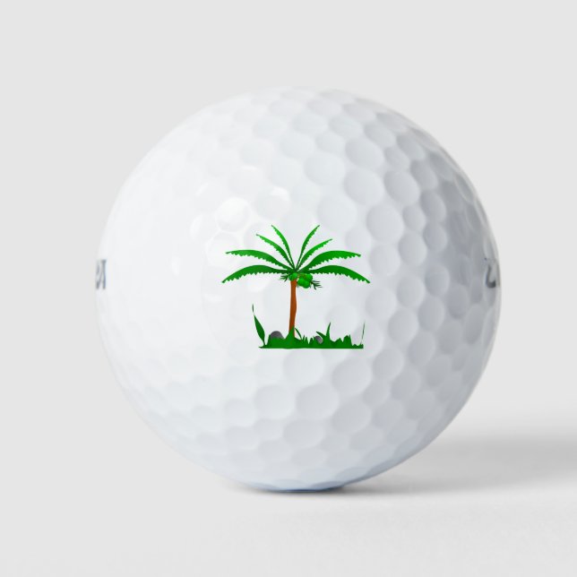 Palme Golfball (Vorderseite)