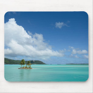 Palme in Bora Bora Lagune mousepad