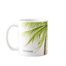 Palme-Insel-Strand-Monogramm