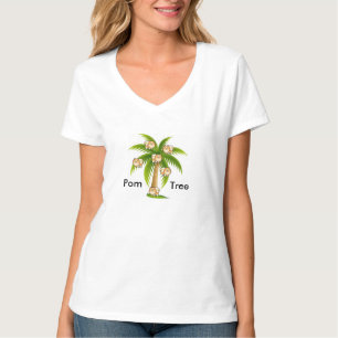 Palme mit Spitzen T-Shirt