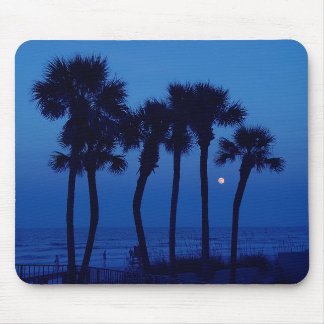 Palme-Mond Mousepad Daytona Beach FL tropischer (Vorne)