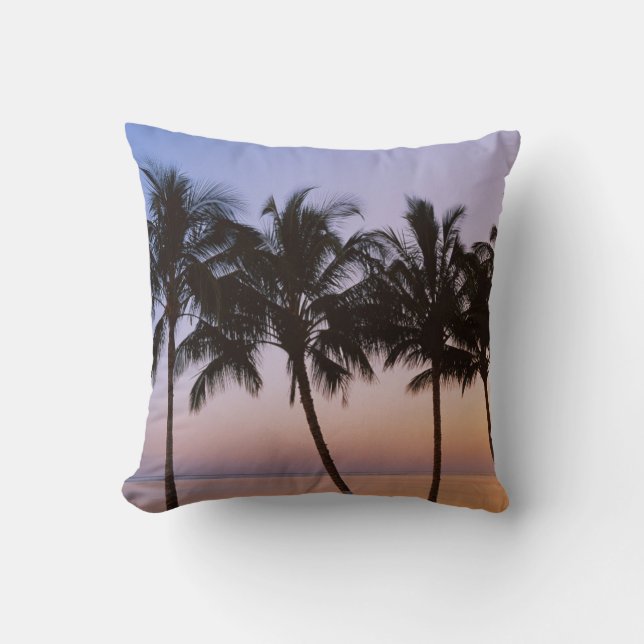 Palme, morgens kissen (Vorderseite)