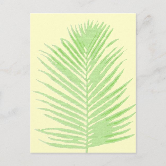 Palme Postkarte (Vorderseite)