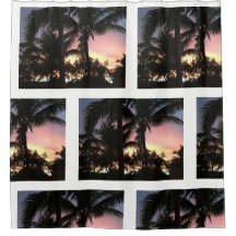 Palme-Sonnenuntergang