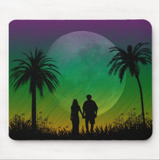 Palme-Sonnenuntergang Mousepad