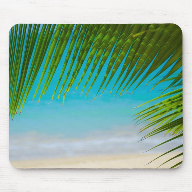 Palme-Strand Mousepad (Vorne)