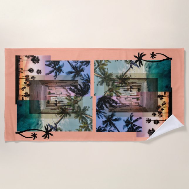 Palme Strandtuch (Vorderseite)