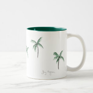 Palme-Tassen u. Trinkbehälter Zweifarbige Tasse