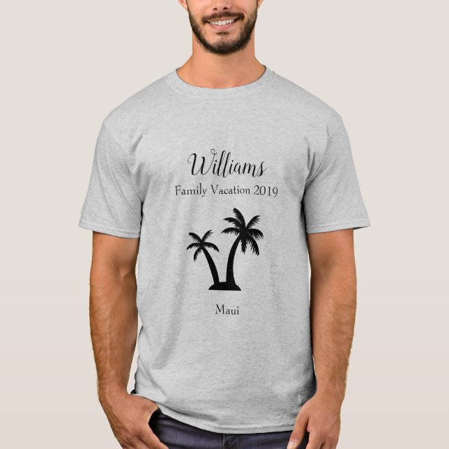 Palme Tree Matching T-Shirt (Vorderseite)