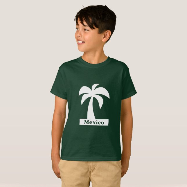 Palme Tree (Mexiko Urlaub) - Kids' Basic T - Shirt (Vorne ganz)