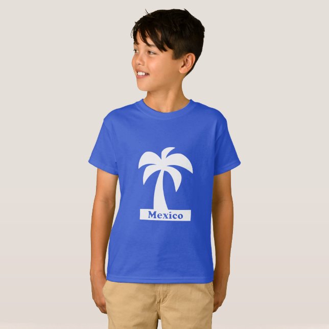 Palme Tree (Mexiko Urlaub) - Kids' Basic T - Shirt (Vorne ganz)