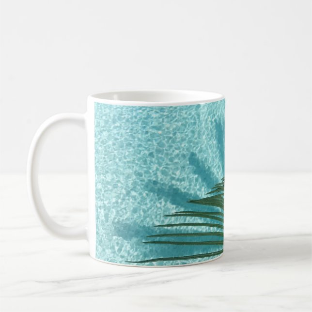 Palme über dem Wasser Kaffeetasse (Links)