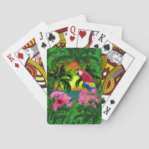 Palme-und Insel-Sonnenuntergänge Spielkarten