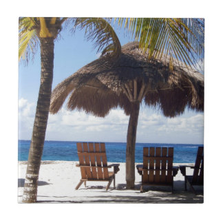 Palme-und Stühle Mexiko-Strand Fliese