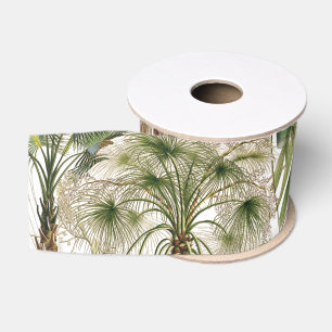 Palme-Wedel-Nuts Blumen-tropisches Band Ripsband