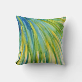 Palmeabstrakter Watercolor Kissen