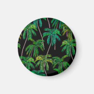 Palmen: Acrylsommer-Muster. Magnet