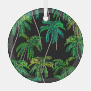 Palmen: Acrylsommer-Muster. Ornament Aus Glas