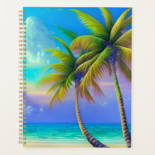 Palmen als Night Falls Tropical Planer