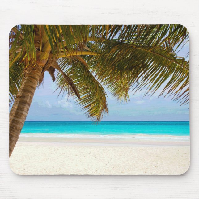 Palmen am Blue Sea & Sky Mousepad (Vorne)