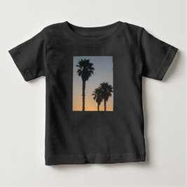 Palmen am Sonnenuntergang Baby T-shirt