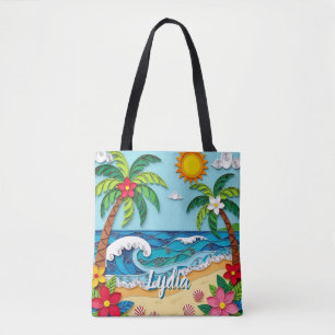 Palmen am Strand Personalisiert