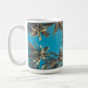 Palmen am tropischen Strand Vintage Kaffeetasse