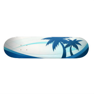 Palmen auf Strand-Skateboard Skateboard