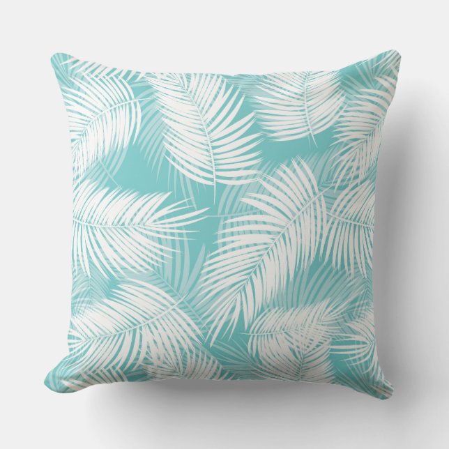 Palmen Außenwirbelkissen Kissen (Vorderseite)