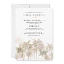 Palmen Bäume Küstenlinie Hochzeit in Urlaubsort