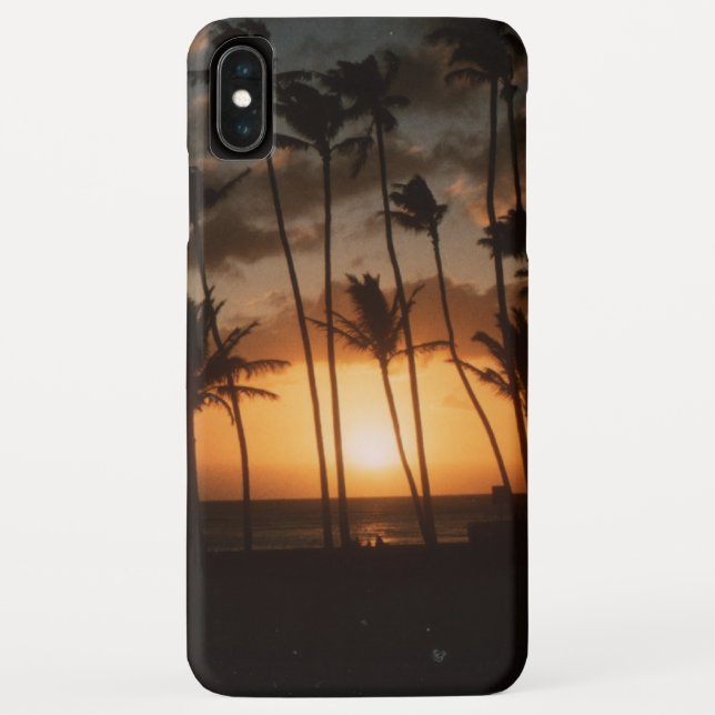 Palmen bei Sonnenuntergang Case-Mate iPhone Hülle (Rückseite)