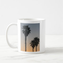 Palmen bei Sonnenuntergang Kaffeetasse