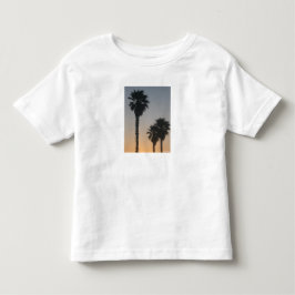 Palmen bei Sonnenuntergang Kleinkind T-shirt