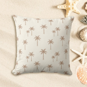 Palmen Boho Küsten-Farmhaus Beige und Tan Kissen