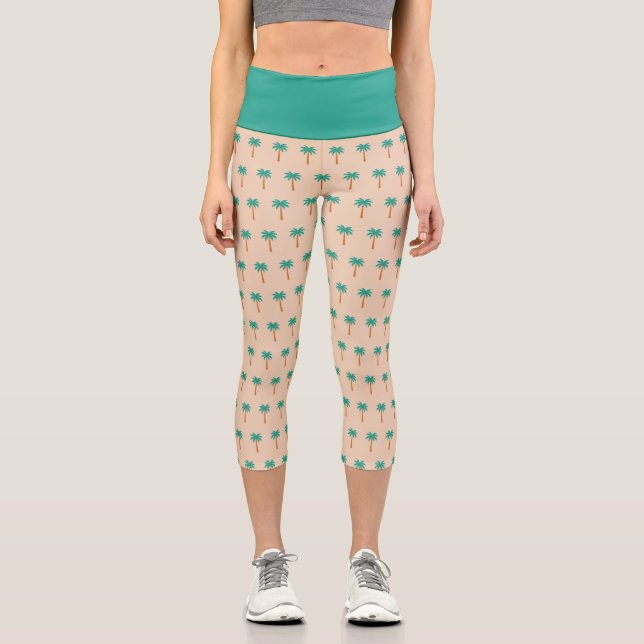 Palmen Capri Leggings (Vorderseite)
