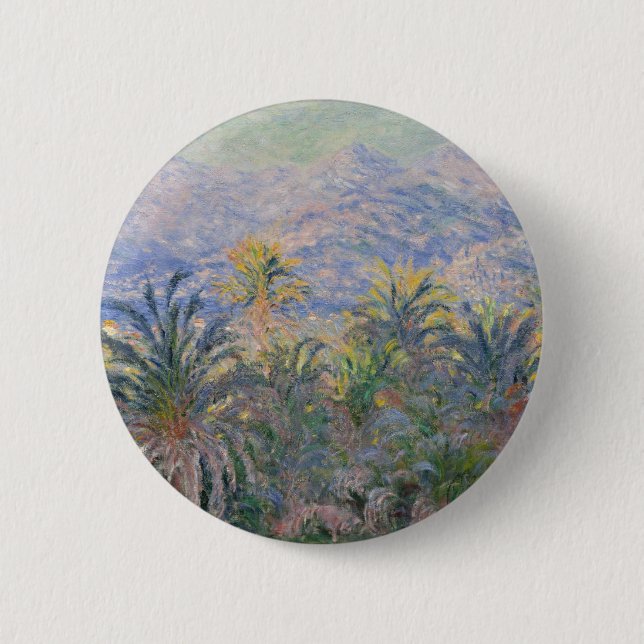Palmen Claude Monets | bei Bordighera Button (Vorderseite)