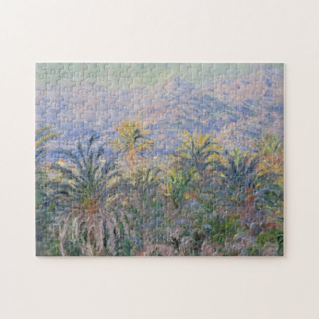 Palmen Claude Monets | bei Bordighera Puzzle (Horizontal)
