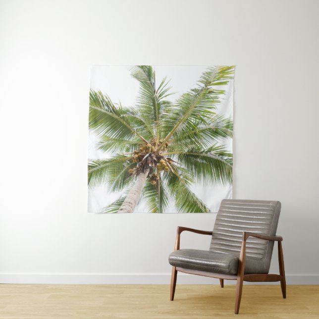 Palmen des Karibischen Paradieses 4 Wandteppich (Beispiel)
