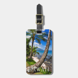 Palmen entlang Hideaways Beach Gepäckanhänger