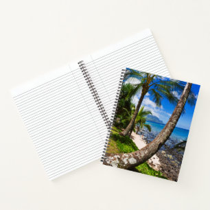 Palmen entlang Hideaways Beach Notizbuch