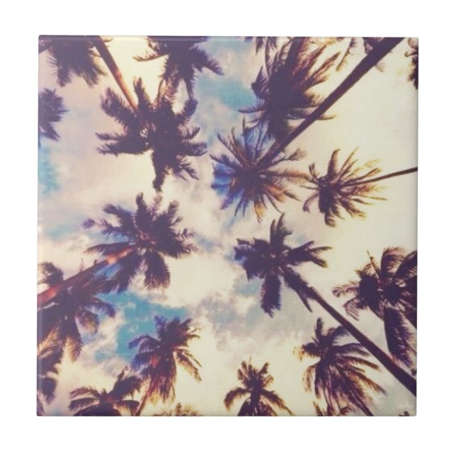 Palmen Fliese (Vorderseite)