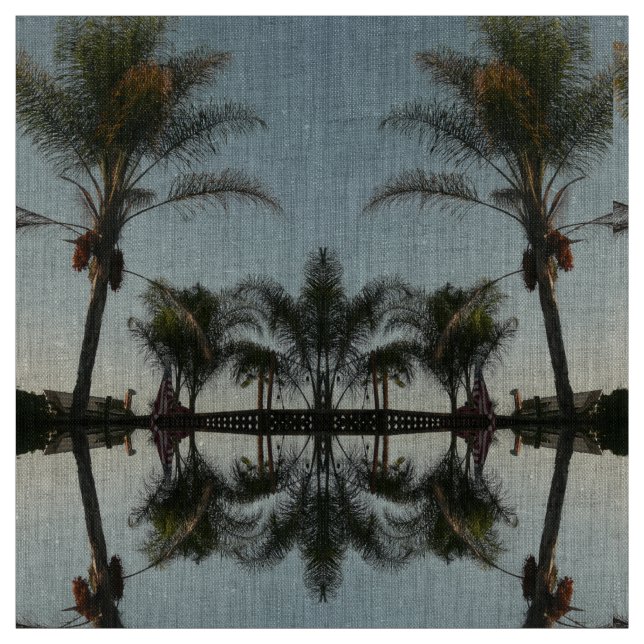 Palmen gegen den Himmel Stoff (Muster)